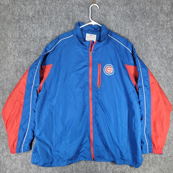 Genuine Merchandise Sports by Carl Banks Chicago Cubs Windbreaker Jacket Sz XXL - Picture 1 of 6